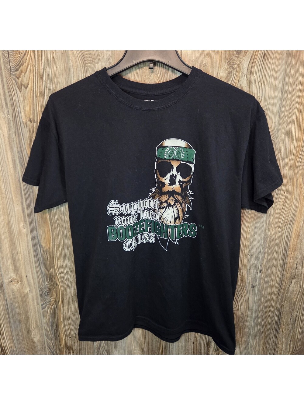 Boozefighters Motorcycle Biker Club Support T-shirt Size Large - Chapter #155